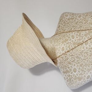 Straw Hat Natural Small Flexible Brim Bucket Sun Beach Street Wear Ladies Coasta